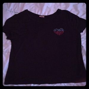 Black crop top